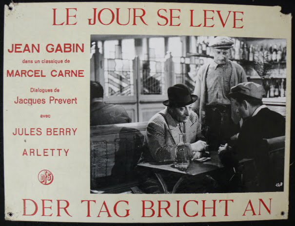 Affiche Vintage Le Jour Se Lève - Marcel Carné, Jean Gabin - 60x80 Cm - Rétro Cinéma